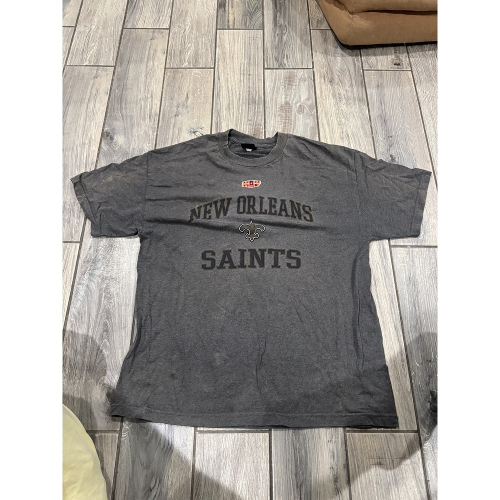 New Orleans Saints NFL Team Apparel T-Shirt Men's X-Large Dark Grey Football